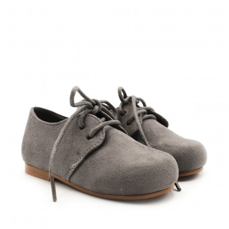 Blucher cordones gris