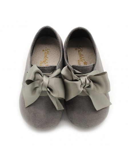 Blucher vestir ninos gris