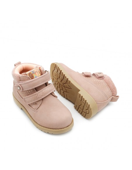 botines rosas niña
