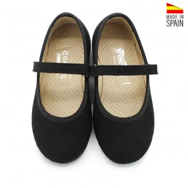 merceditas lona niña negra