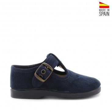 Pepito azul marino para bebé y niño vista lateral
