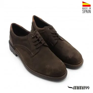 ZAPATO PIEL HOMBRE MARRON