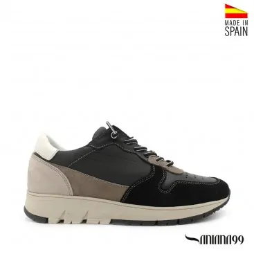 ZAPATILLA PIEL MADISON NEGRO