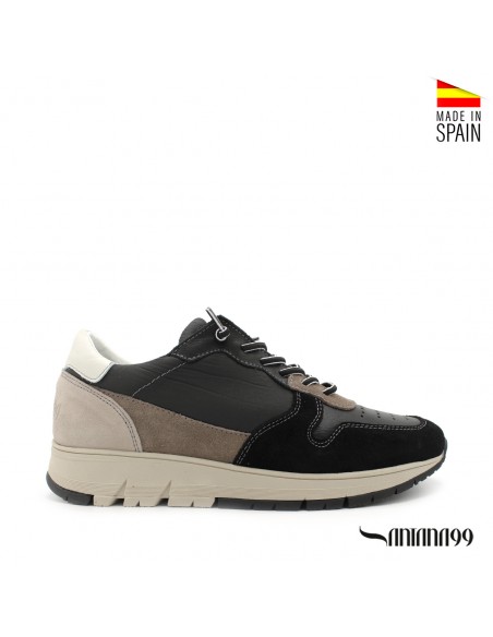 ZAPATILLA PIEL MADISON NEGRO