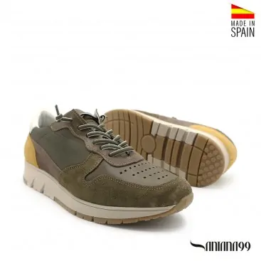 zapatilla acolchada hombre