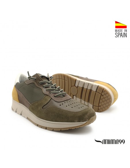 zapatilla acolchada hombre