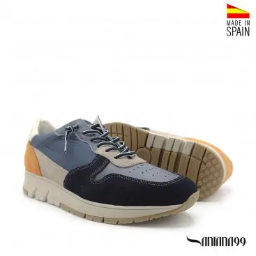 zapatillas casual hombre azul marino