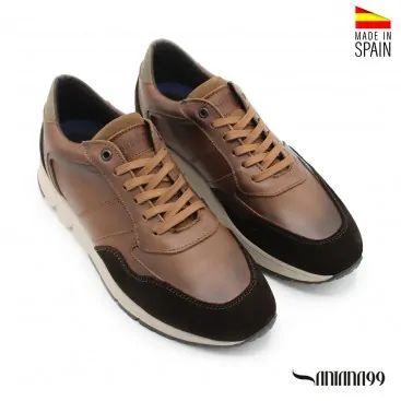 zapatillas de piel hombre