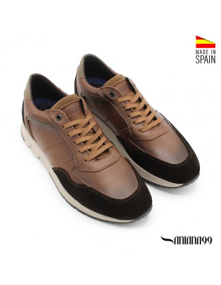 zapatillas de piel hombre