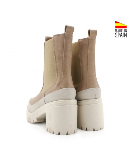 botines chelsea con tacón