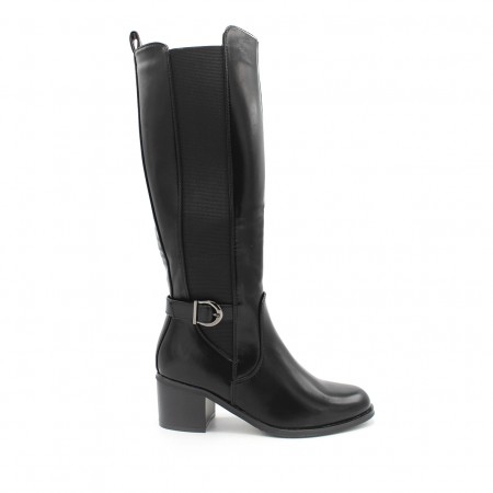 Botas negras tacon online ancho mujer