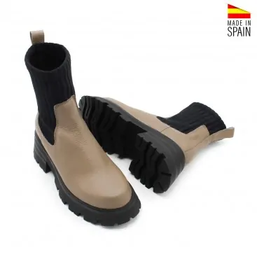 botines plataforma marrones