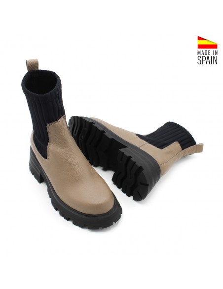 botines plataforma marrones