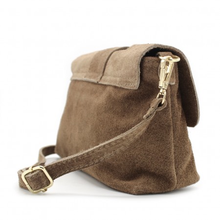 Bolso serraje visón