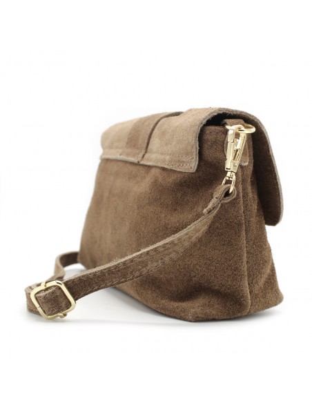 Bolso serraje visón