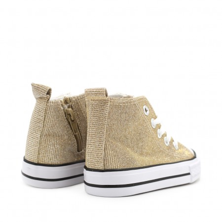 botines dorados niñas