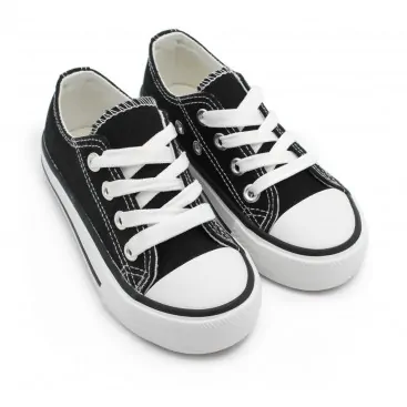 ZAPATILLAS lona niño negras