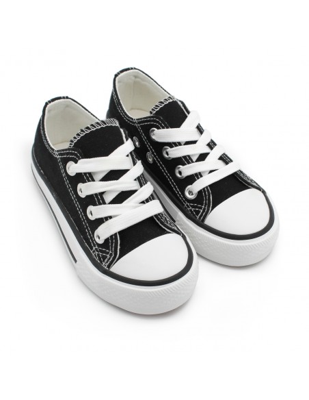 ZAPATILLAS lona niño negras