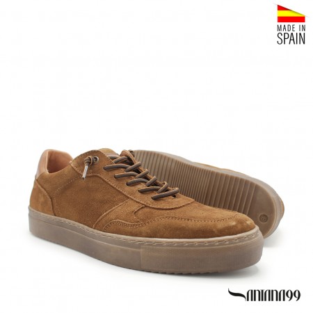 bambas casual hombre camel