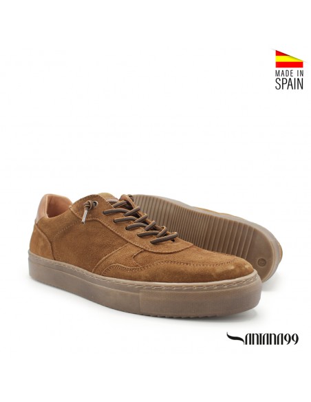 bambas casual hombre camel