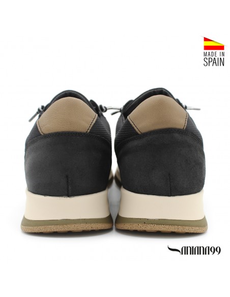 zapatillas casual negras hombre