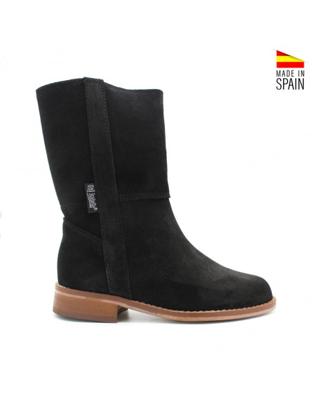 bota campera negra