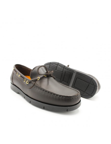 mocasín piel marrón