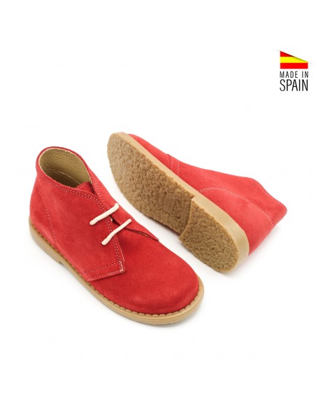 botas rojas niños