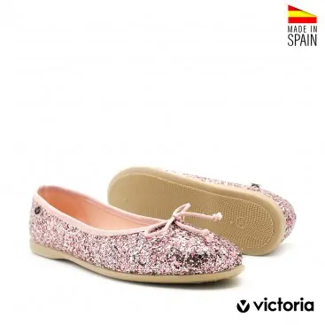 manoletina niña rosa