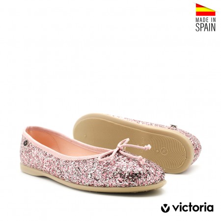 manoletina niña rosa