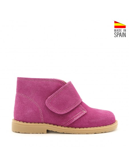 botines niña fucsia