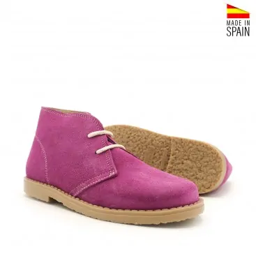 botin pisacacas fucsia para niña