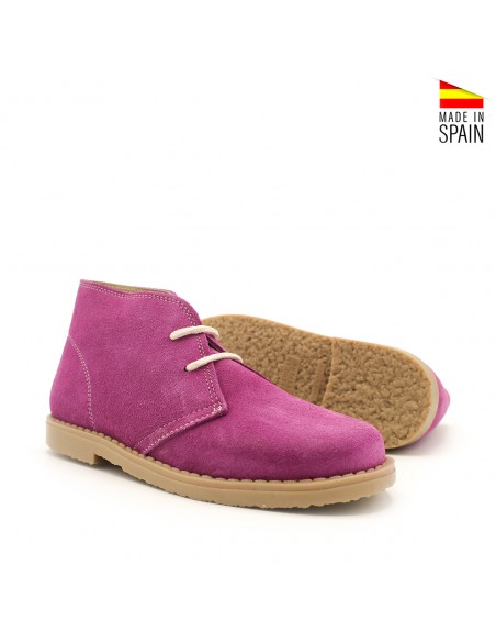 botin pisacacas fucsia para niña