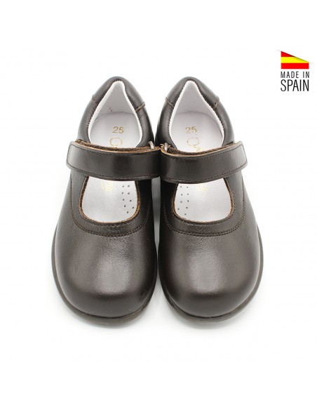 zapatos escolares niña marrones