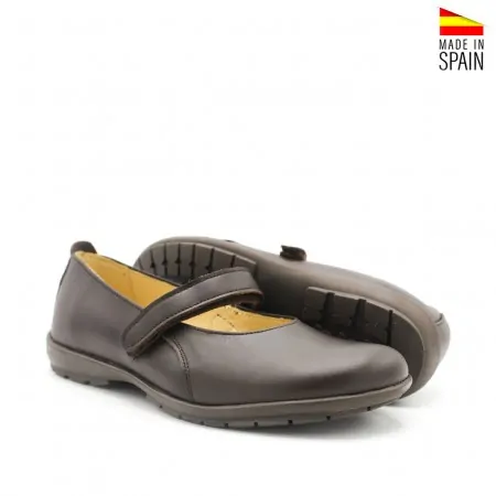 zapatos para uniforme niña marrones