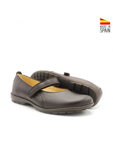 zapatos para uniforme niña marrones