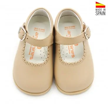 zapatos niña beige