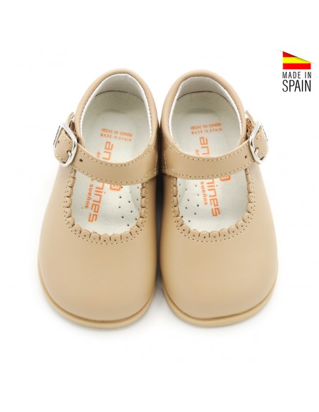 zapatos niña beige