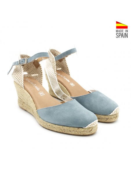 alpargata mujer azul celeste