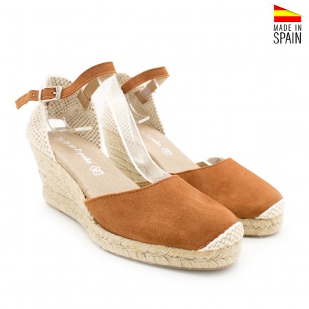 alpargata cuña camel