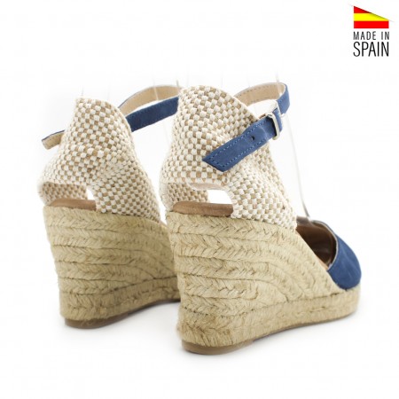 alpargatas azul marino cuña