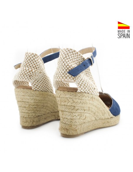 alpargatas azul marino cuña