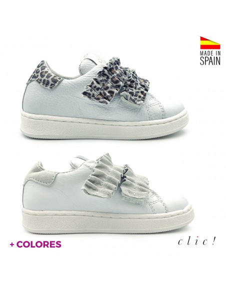 bambas piel con velcros