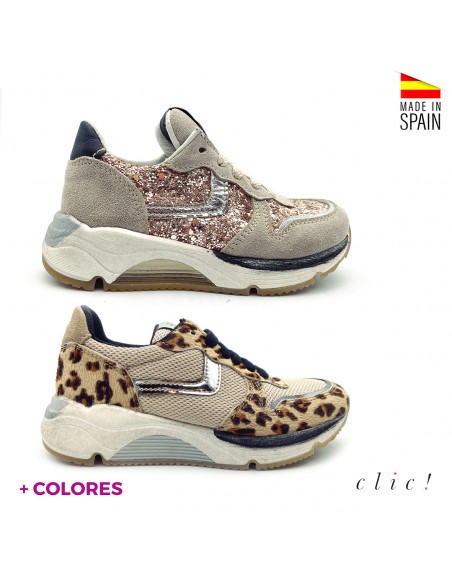 zapatillas casual leopardo