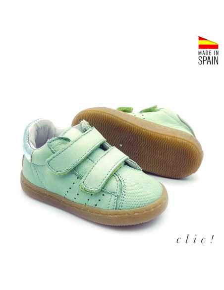 zapatillas velcros bebé piel