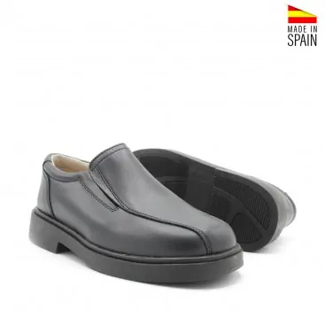 zapatos sin cordones negros