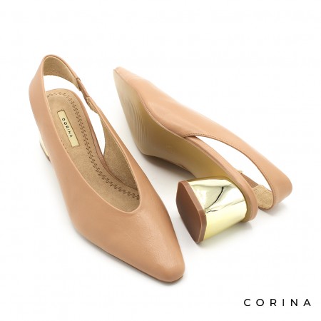 Zapatos nude tacon discount ancho