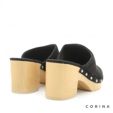 ZUECO MADERA CORINA M4415 negro