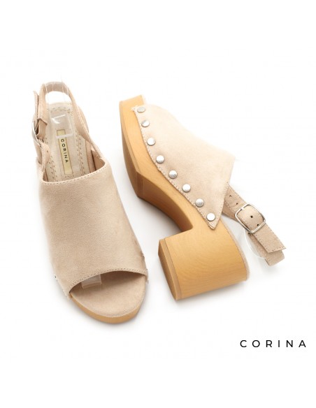 zuecos sin punta tacon