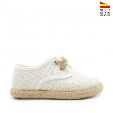blucher lino blanco para niño